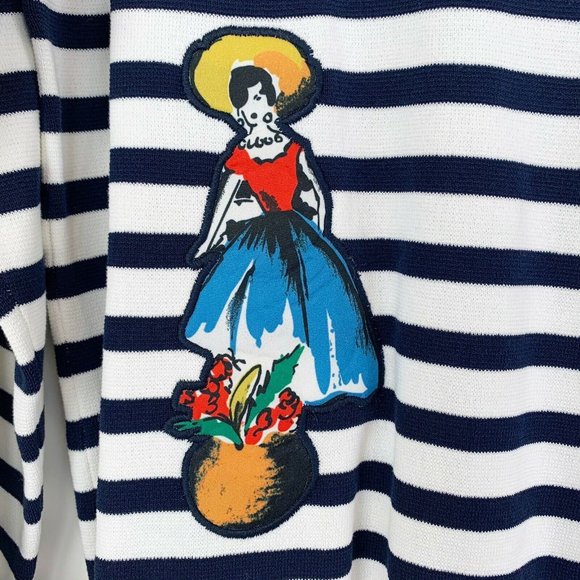 J Crew Striped Sweater Size Small Cabana Patches - Picture 4 of 11